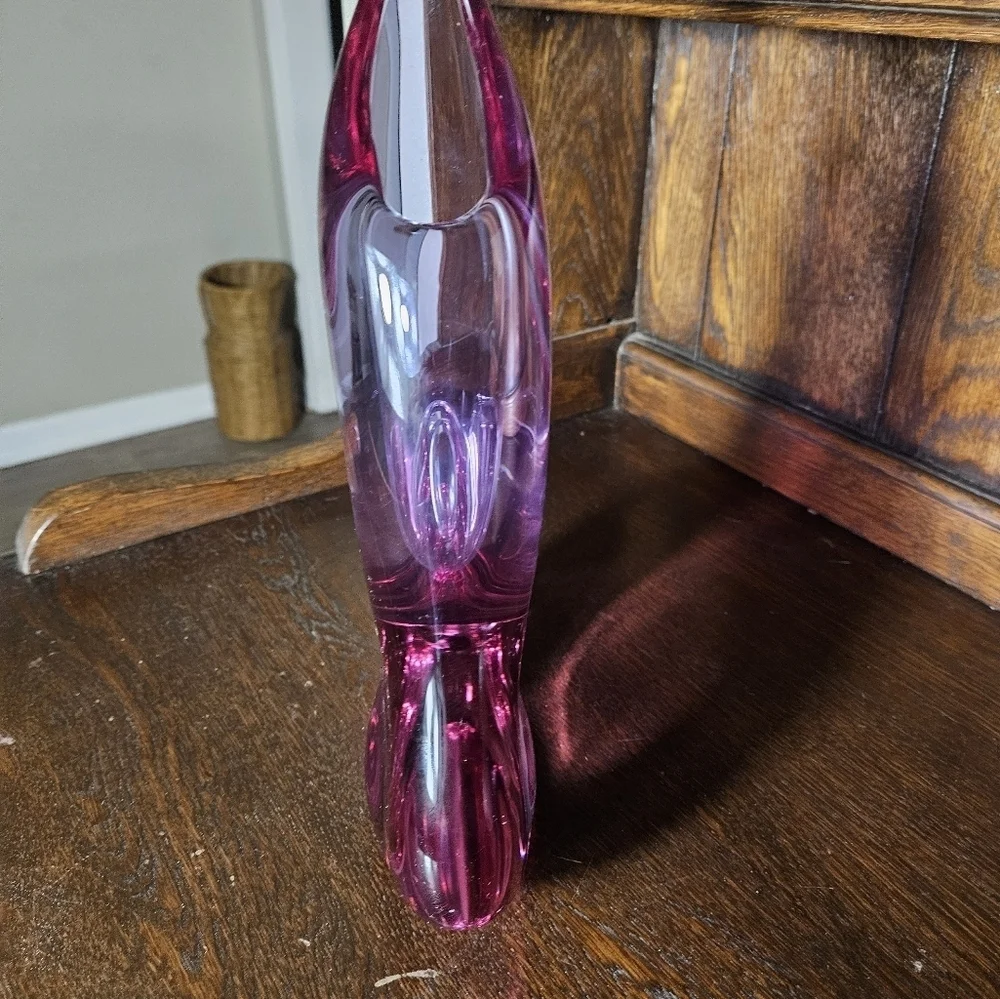 Vintage MCM duel chamber orchid vase.